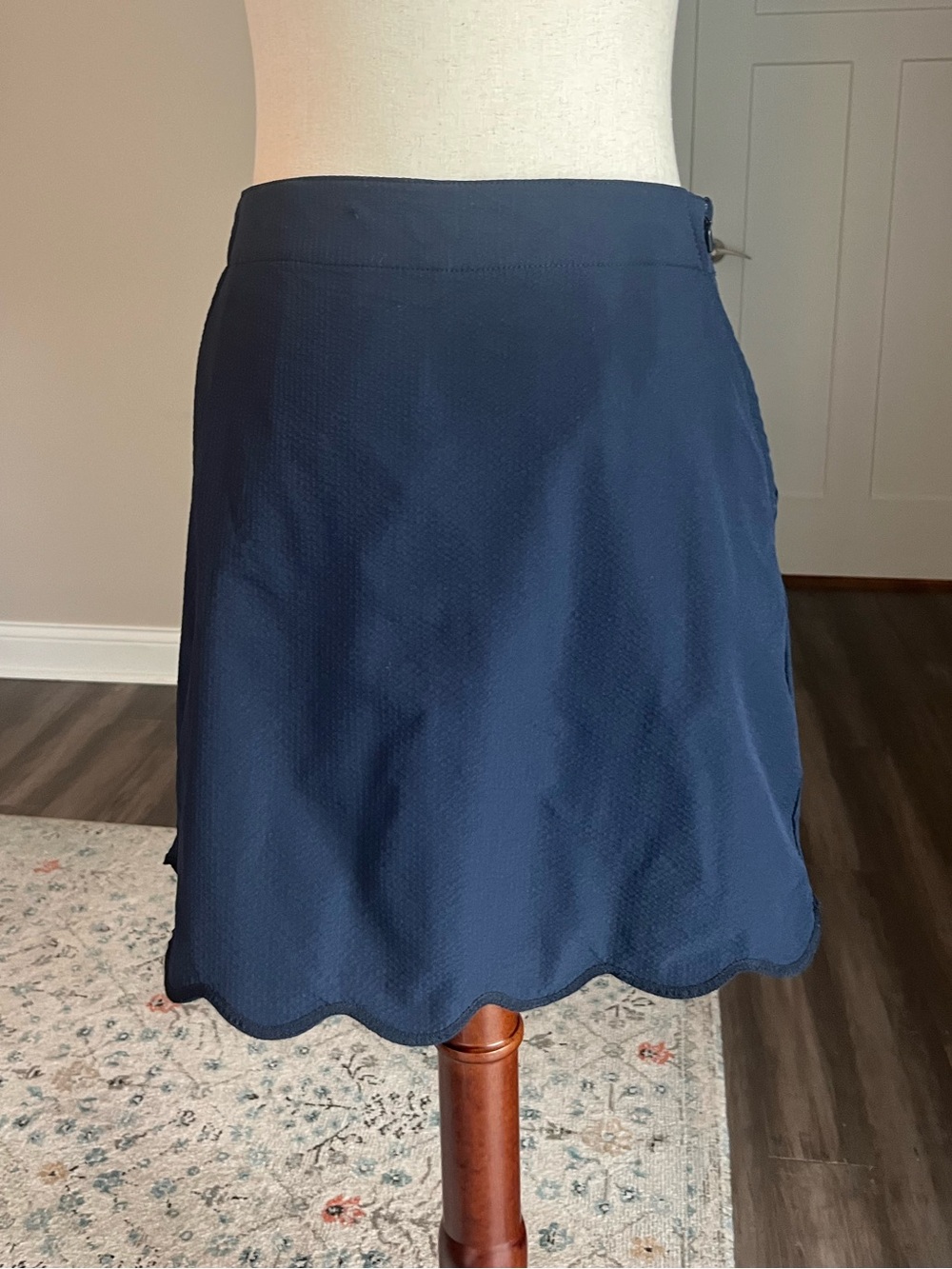 Walter Hagen Navy Scalloped Hem Mini Golf Skort